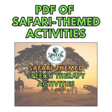 Load image into Gallery viewer, SAFARI Speech Therapy Box