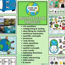 Load image into Gallery viewer, Earth Day Speech Therapy Activities