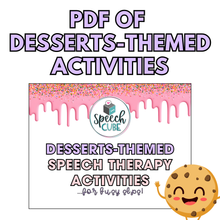 Load image into Gallery viewer, DESSERTS Speech Therapy Box