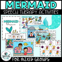 Load image into Gallery viewer, Mermaid Speech Therapy Activities