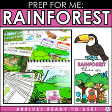 Load image into Gallery viewer, Rainforest Activities PREPPED