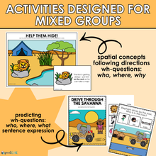 Load image into Gallery viewer, Safari Speech Therapy Activities - Digital File