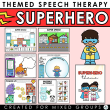 Load image into Gallery viewer, Superhero Speech Therapy Activities - Digital File