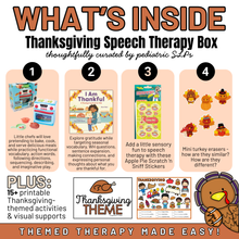 Load image into Gallery viewer, PRE-ORDER: Thanksgiving Speech Therapy Box