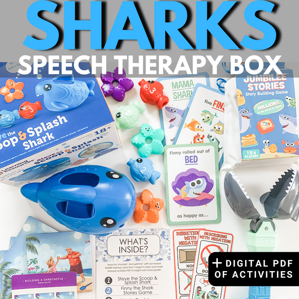 Sharks Themed Activities for Speech Therapy