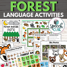 Load image into Gallery viewer, Forest Animal Speech Language Activities
