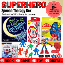 Load image into Gallery viewer, SUPERHERO Speech Therapy Box
