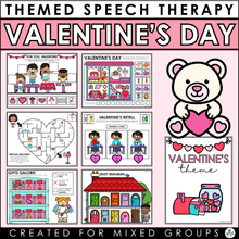 Load image into Gallery viewer, Valentine's Day Speech Therapy Activities - Digital File
