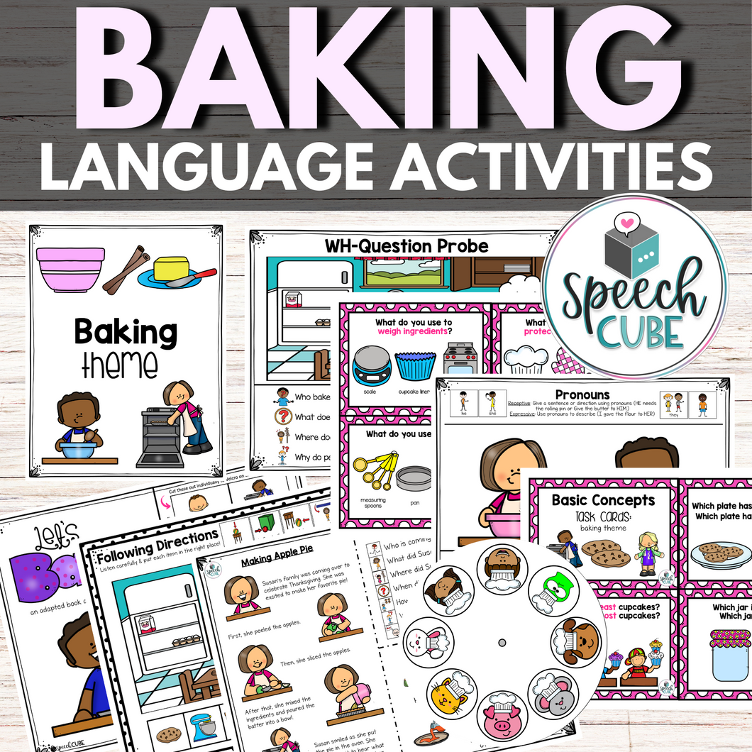 Baking Language Activities