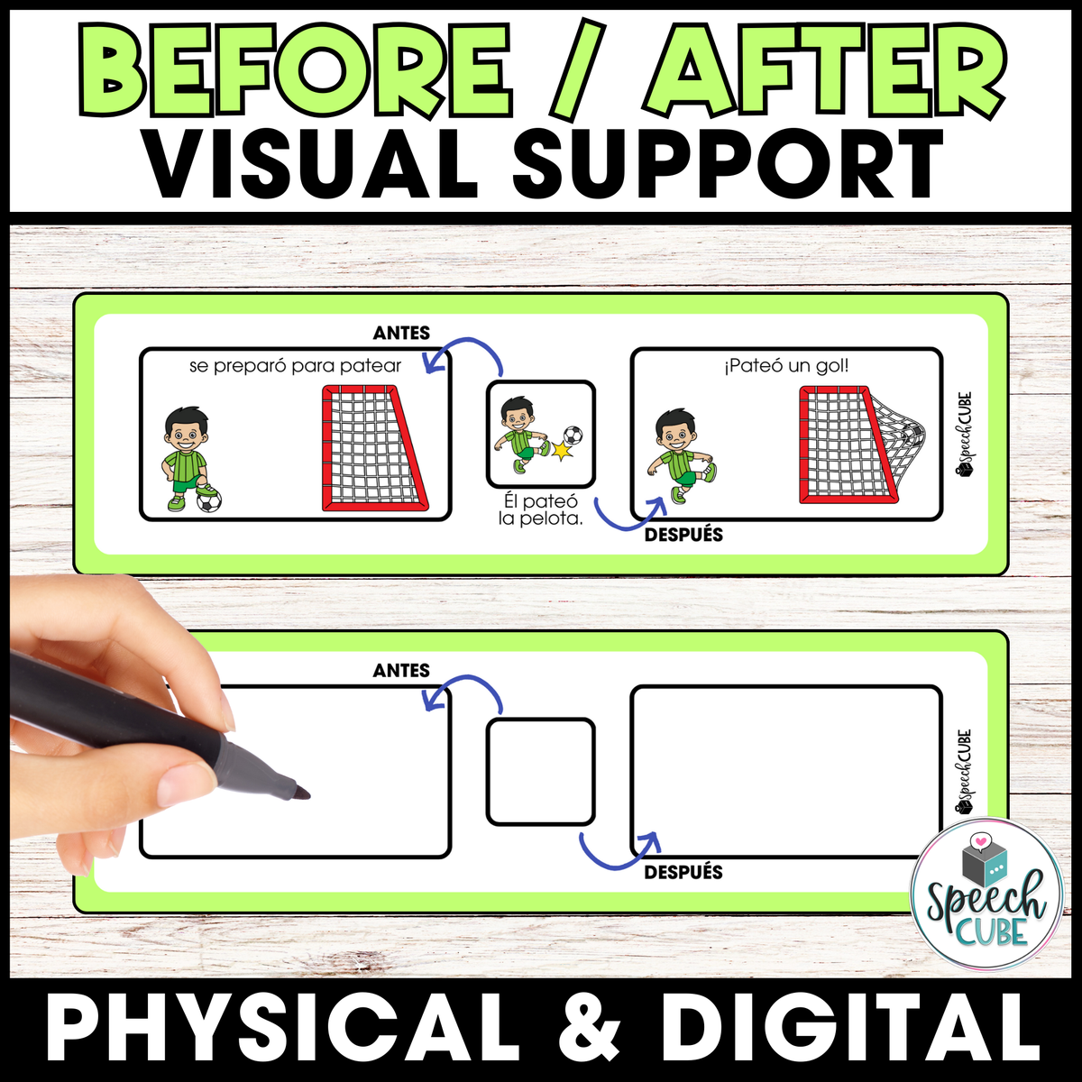 Before After Visual – Speech Cube