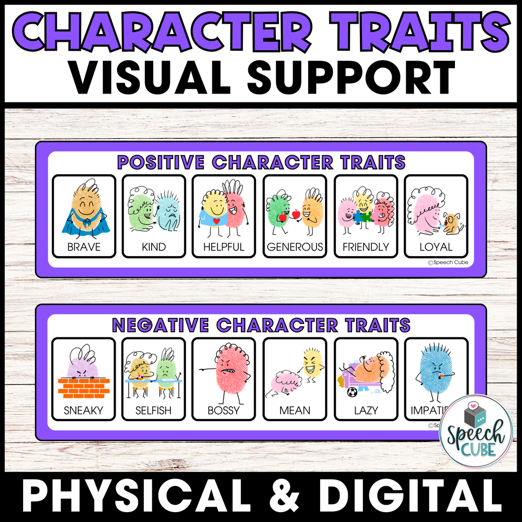 Character Traits Visual – Speech Cube