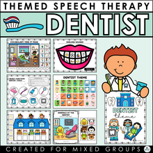 Load image into Gallery viewer, Dentist Themed Speech Therapy Activities Digital File
