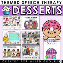 Load image into Gallery viewer, Desserts Speech Therapy Activities
