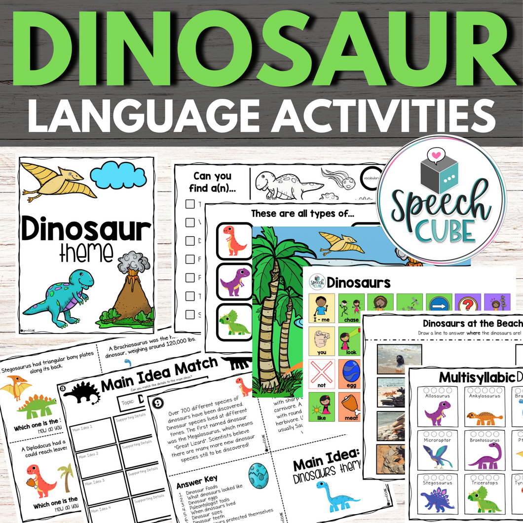 Dinosaur Language Activities