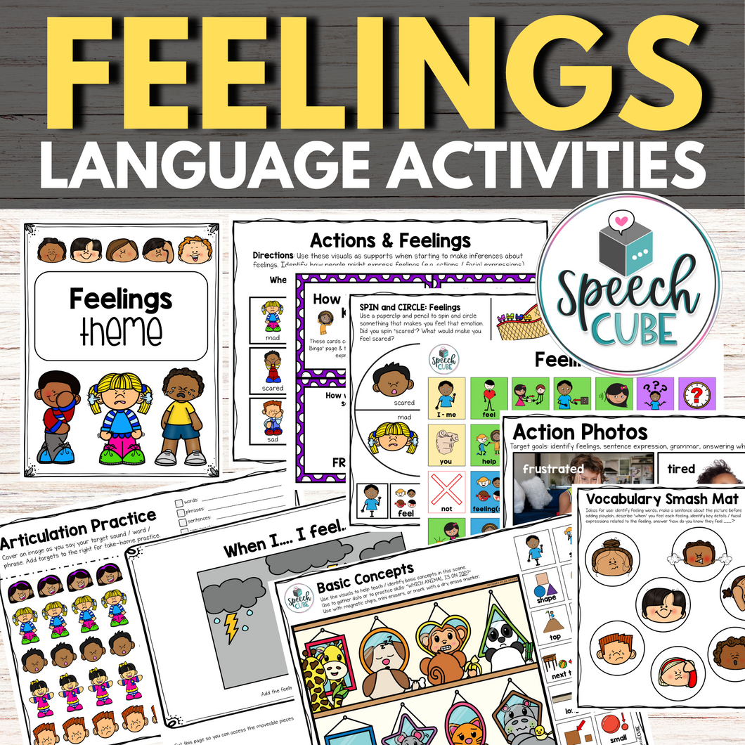Feelings Themed Language Activities