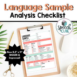 Language Sample Checklist