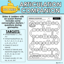 Load image into Gallery viewer, Ocean Speech Therapy Activities Digital File
