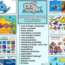 Load image into Gallery viewer, Ocean Speech Therapy Activities Digital File
