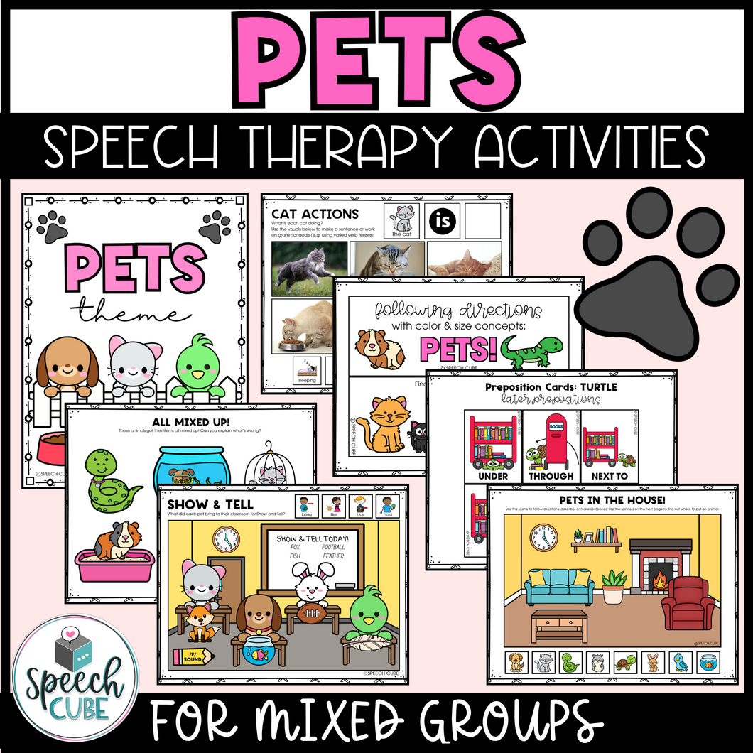 Pets Themed Language Activities