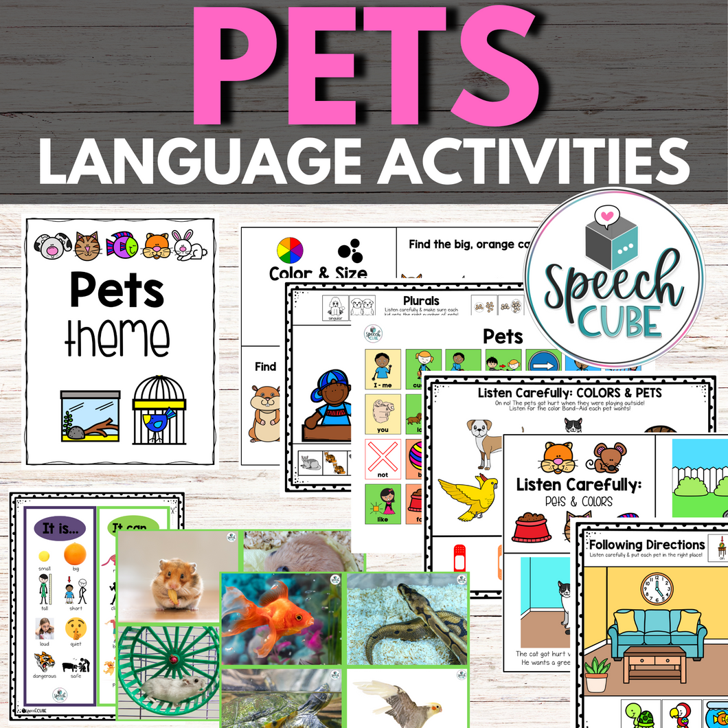 Pets Themed Language Activities