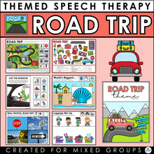 Load image into Gallery viewer, Road Trip Speech Therapy Activities - Digital File
