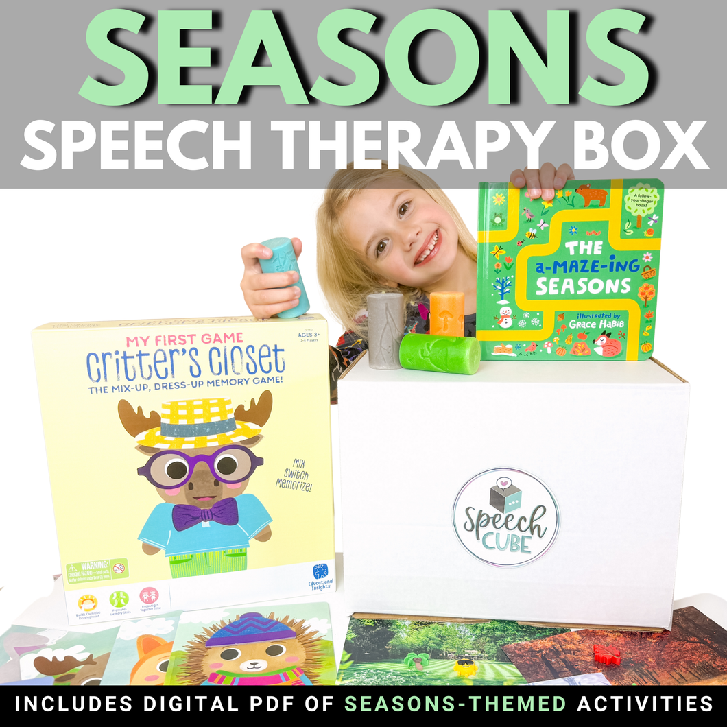 SEASONS Speech Therapy Box