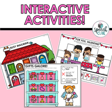 Load image into Gallery viewer, Valentine's Day Speech Therapy Activities - Digital File
