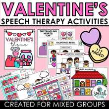 Load image into Gallery viewer, Valentine's Day Speech Therapy Activities - Digital File

