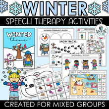 Load image into Gallery viewer, Winter Speech Therapy Activities - Digital File
