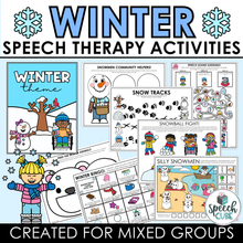 Load image into Gallery viewer, Winter Speech Therapy Activities - Digital File
