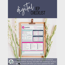 Load and play video in Gallery viewer, IEP Meeting Checklist
