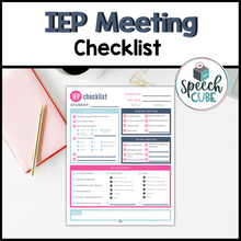 Load image into Gallery viewer, IEP Meeting Checklist
