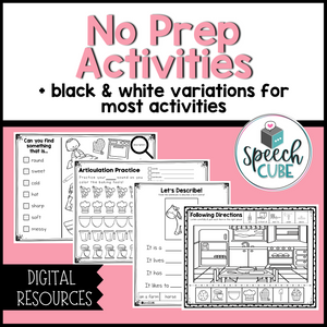 Baking Language Activities