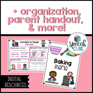 Baking Language Activities
