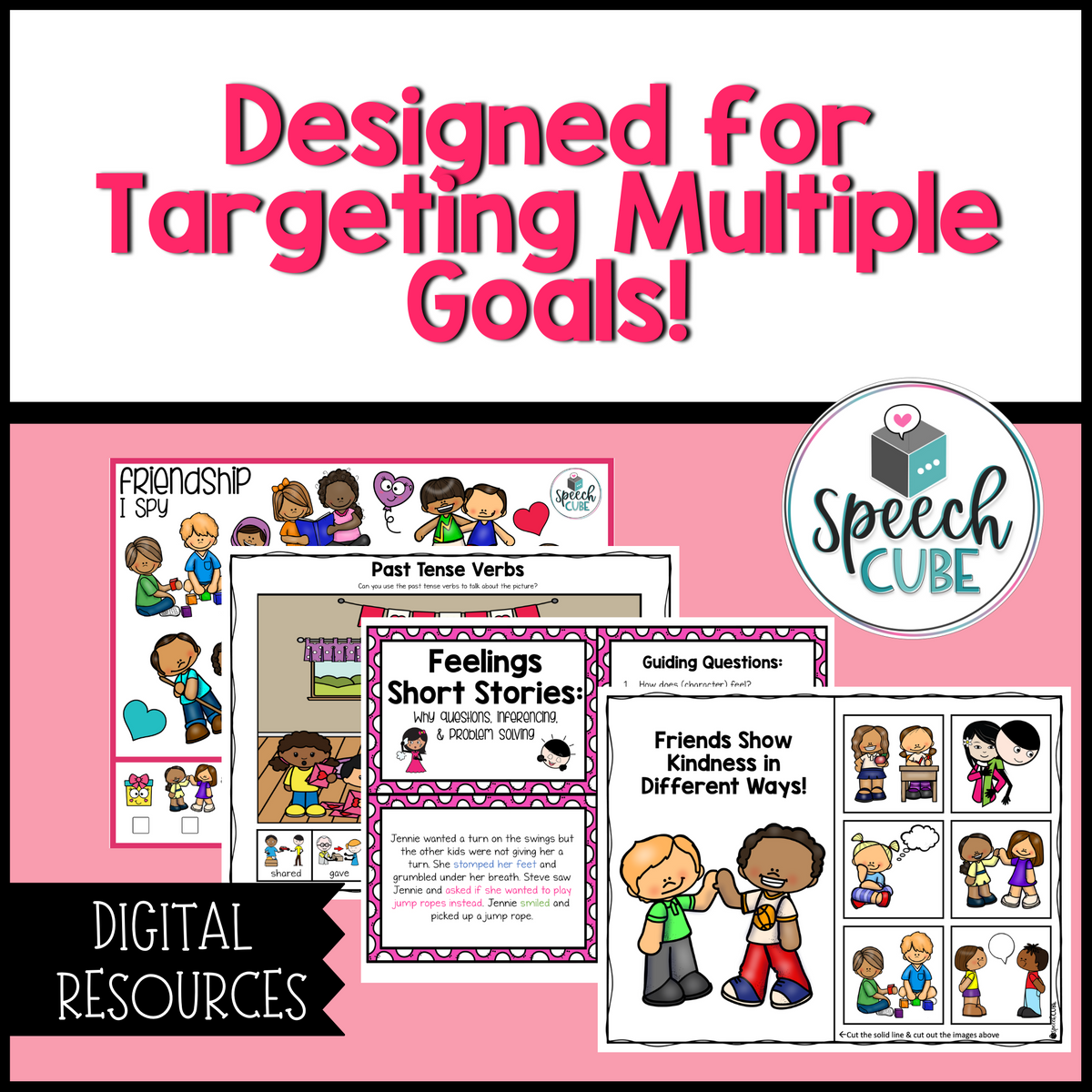 Friendship Themed Language Activities – Speech Cube