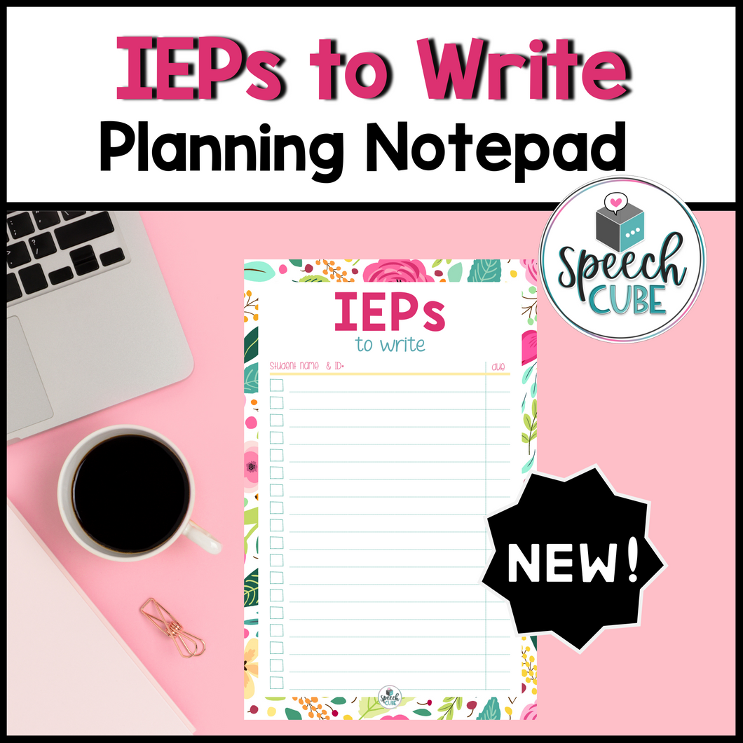 IEPs to Write Notepad
