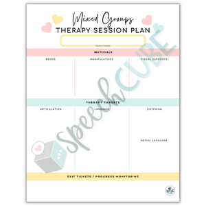 Mixed Groups Planner